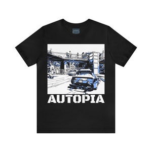 Unisex Jersey Short Sleeve Tee Painting of It&#39;s A Disneyland Resort Thing! AUTOPIA