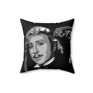 Spun Polyester Square Pillow ~Young Frankenstein movie ~Frankenstein~