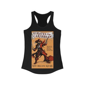 Women&#39;s Ideal Racerback Tank Painting Disneyland Pirates of the Caribbean Poster