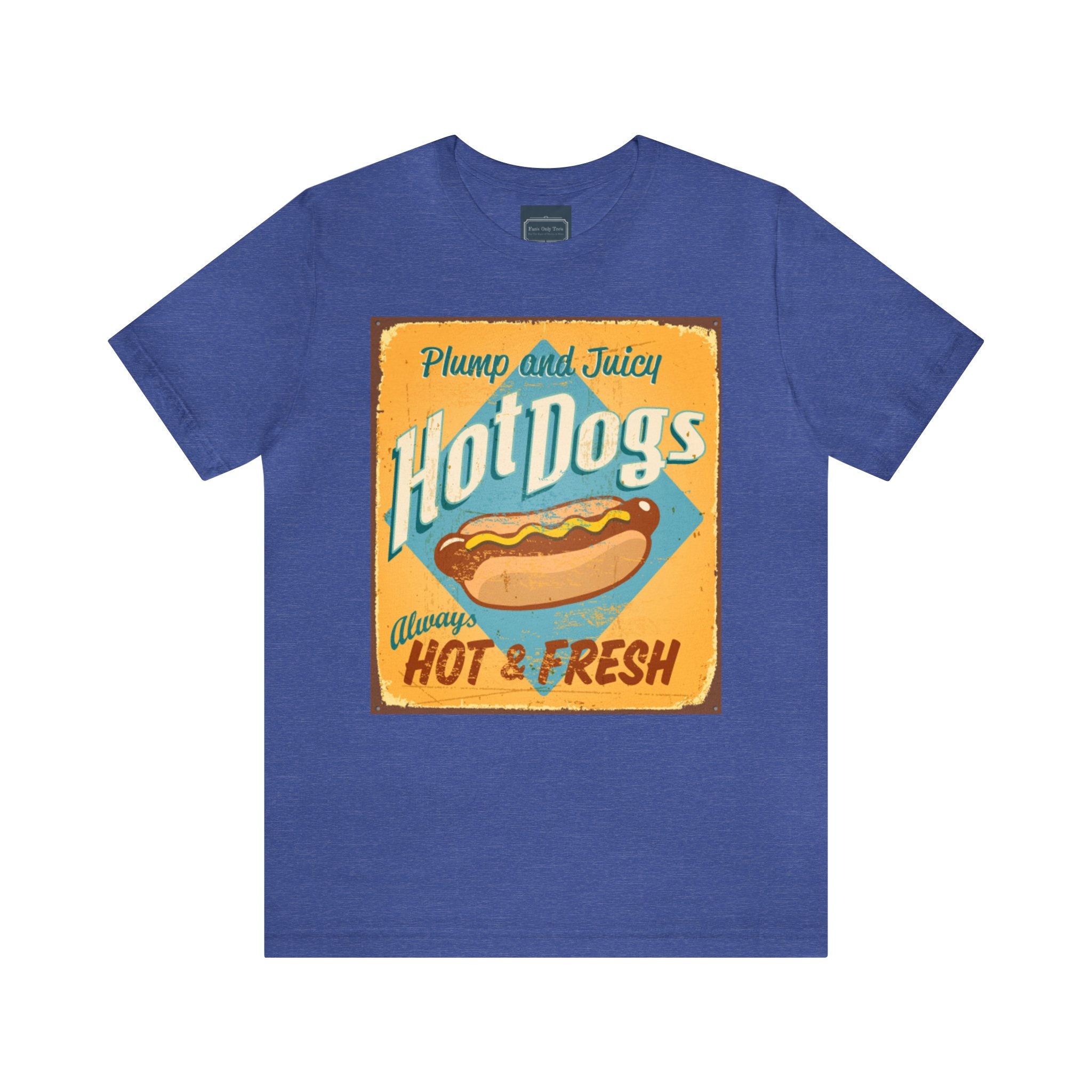 Unisex Jersey Short Sleeve Tee Vintage Sign Hot Dogs - Etsy