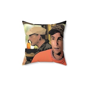 Spun Polyester Square Pillow ~50 first dates Movie Quote henry Roth