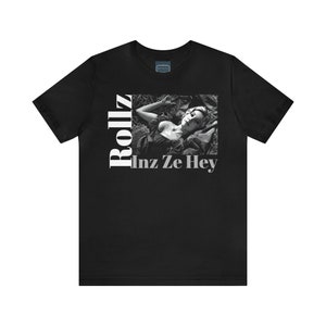 Unisex Jersey T-shirt met korte mouwen Young Frankenstein Movie Quote ~Rollz Inz Ze Hey