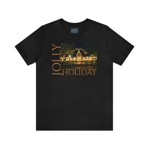 Unisex Jersey Short Sleeve Tee Painting of JOLLY HOLIDAY DISNEYLAND Resort