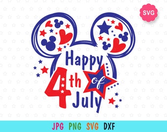 Download 4th July Mickey Svg Etsy
