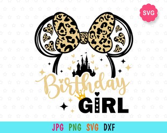 Disney Birthday Girl Svg Etsy