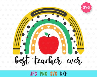 Download Best Teacher Svg Etsy
