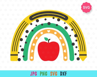 Download Rainbow Teacher Svg Etsy