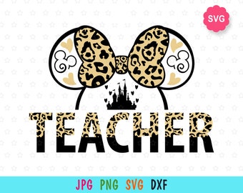 Disney Teacher Svg Etsy