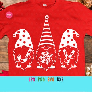 Gnomos de Navidad Joy Svg para cricut, Gnomos navideños estampados para camiseta, Joy Svg, Feliz Navidad Svg, Gnomos Svg