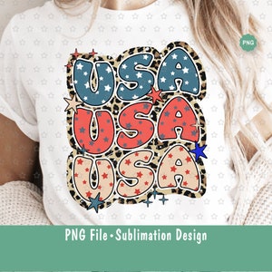 USA Png Sublimation, 4th of July Png, Patriotic shirt Png, Usa Leopard Png, Independence day Png, Sublimation design Png