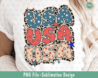 USA Png Sublimation, 4th of July Png, Patriotic shirt Png, Usa Leopard Png, Independence day Png, Sublimation design Png