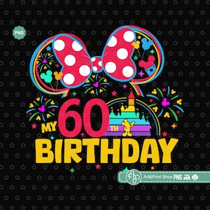 Mausmädchen mein 60. Geburtstag Png, Geburtstag Mama Png, 60. Geburtstag Png, Mausohren Png, Geburtstag Oma Png, Mausreise png