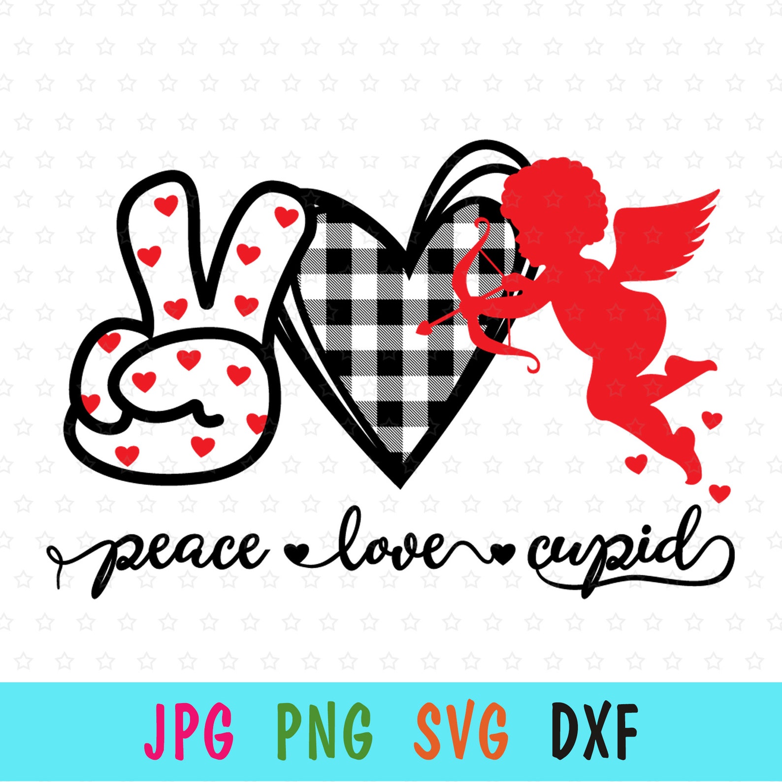Peace love cupid svg for cricut valentines day prints for  etsy Peace love cupid svg for cricut valentines day prints for  etsy