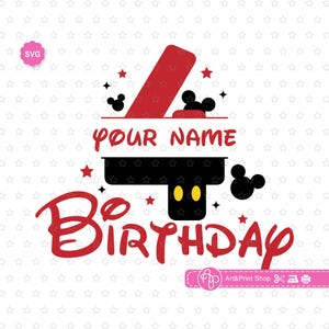 Mouse My 4th Birthday Svg for cricut, Split birthday boy Svg, Mouse birthday Svg, Custom birthday Svg, Mouse ears Svg