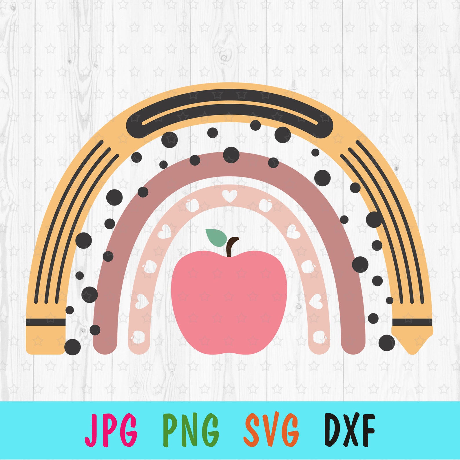 Download Boho Rainbow Bundle Svg for cricut Teacher rainbow print ...