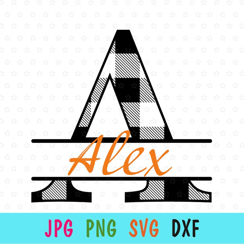 Download Art Collectibles Clip Art Split Monogram Svg For Cricut Letter A Monogram Print For T Shirt Split Alphabet Monogram For Name Design