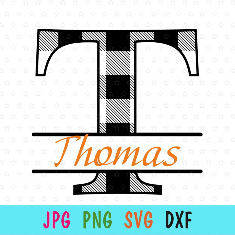 Split Monogram SVG for cricut Letter T monogram print for ...