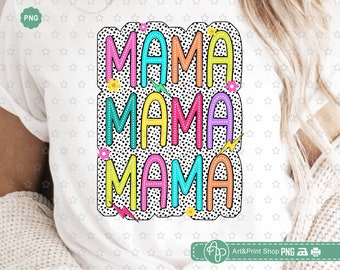 Mamma dalmatinerprickar png, blommor png, födelsedagsmamma png, ljus klotter png, mammatröja png, mammadesign png