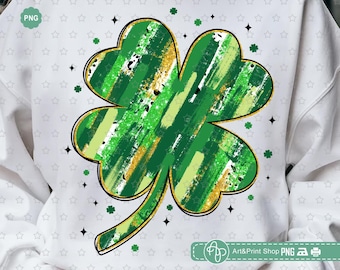 Coquette Shamrock png, St. Patrick's Day png, penseelstreekklaver png, klavertje coquette png, Lucky png, Retro St. Patrick's Day png