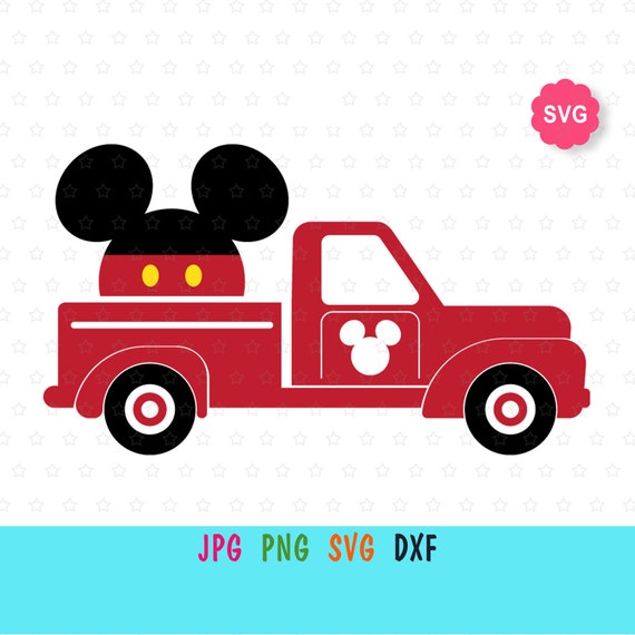Download Mickey Truck Svg For Cricut Disney Birthday Print For Etsy