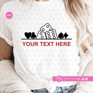 Casino Split Monogram Svg for cricut, Vegas trip Svg, Playing Card Svg, Jackpot Svg, Casino shirt Svg, Las Vegas Svg, Poker Svg
