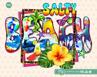Salziger Strand Png, Hallo Sommer Png, Strand Stimmung Png, Sommer Hemd Png, Salzige Stimmung Png, Sommer Sublimation