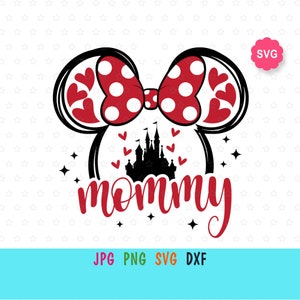 Mouse Mommy Svg para cricut, impresión Grammy para camiseta, Mama Svg, Orejas de ratón Svg, Mejor mamá jamás Svg