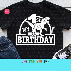 Dinosaur My 1st Birthday Boy Svg for cricut, Birthday boy Svg, Birthday Saurus Svg, Dino birthday Svg