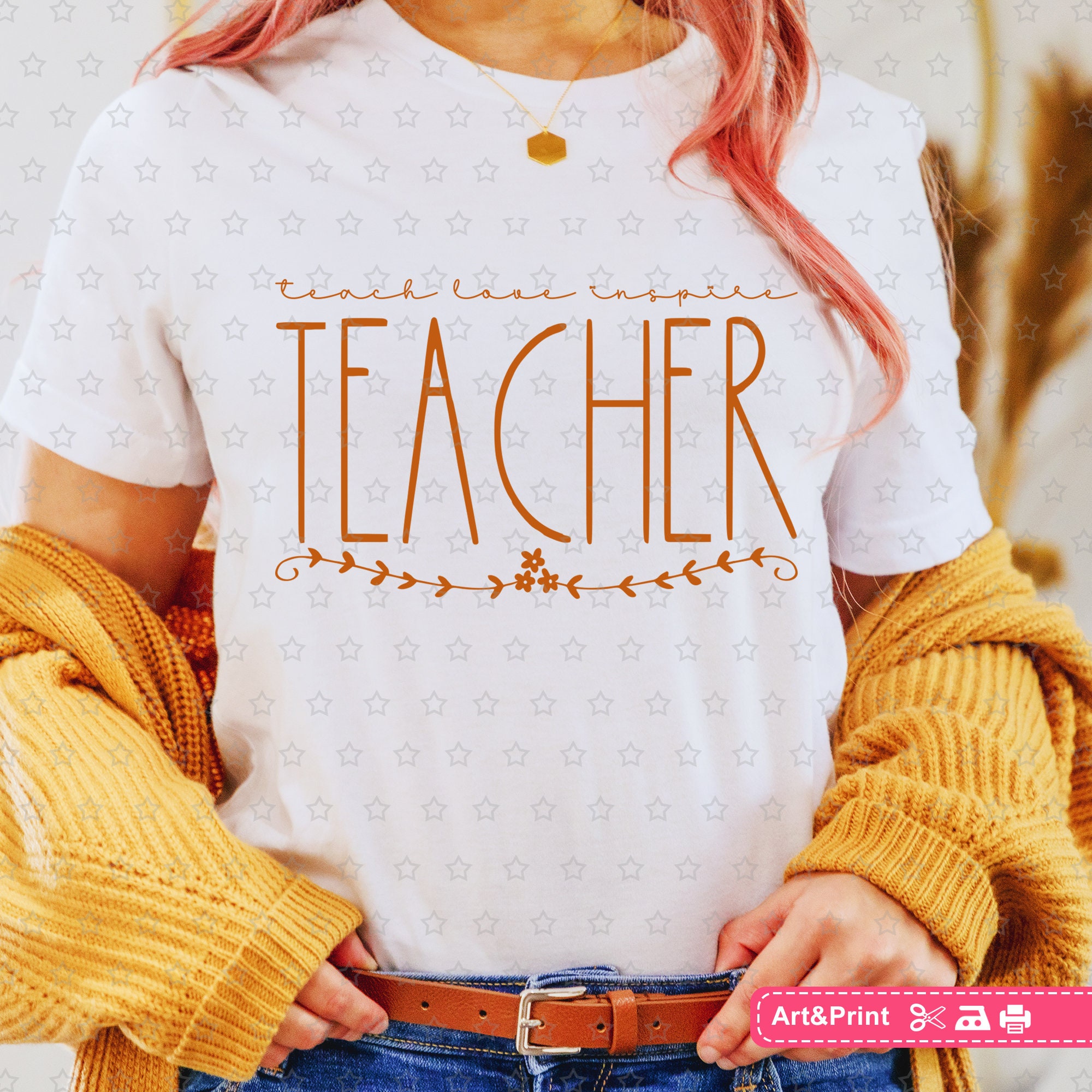 Teacher Svg for Cricut, Teach Love Inspire Svg, Teacher Life Svg ...