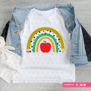 Rainbow Teacher Svg for Cricut, Rainbow Svg, Back to School Svg ...