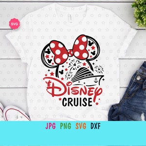 Mouse Girl Cruise SVG pour cricut, Anniversaire fille voyage SVG, Croisière en bateau SVG, Oreilles de souris SVG, Ma première croisière SVG, Anniversaire SVG