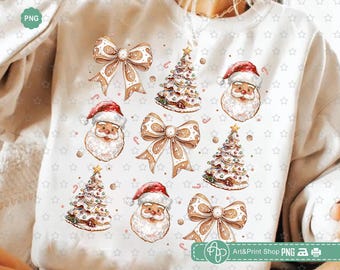 Kerstpeperkoek png, kerststrik png, coquette kerstman png, kerstboom png, kerstshirt png, peperkoek kerstman png