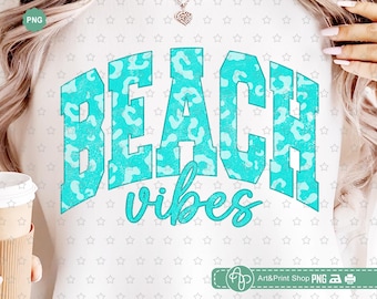 Beach Vibes Png, Beach Leopard Png, Varsity shirt Png, Summer vibes Png, Beach bum Png, Distressed Png, Summer shirt Png, Retro beach Png