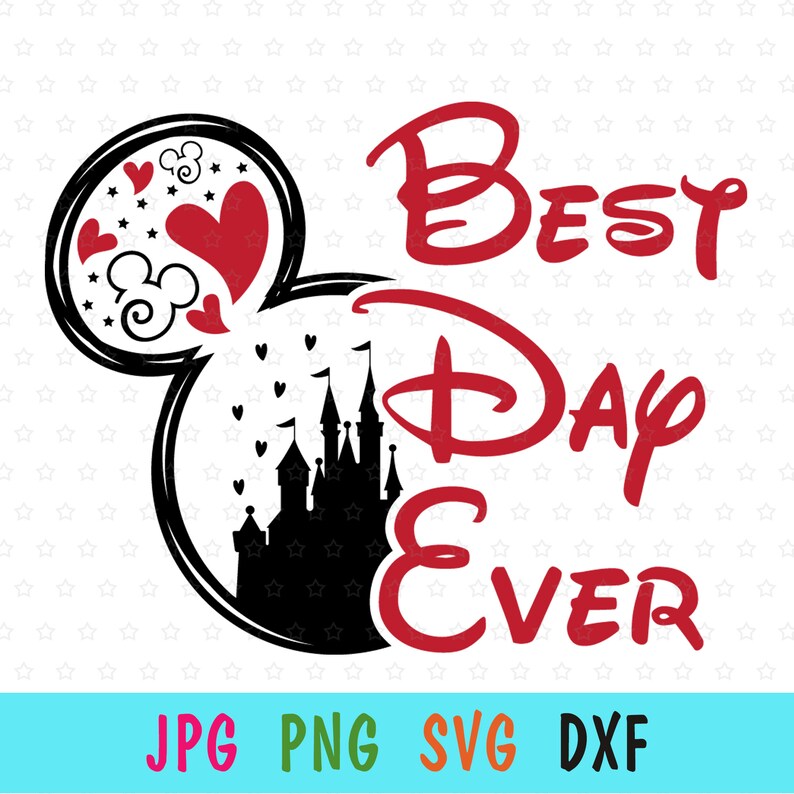 Download Art Collectibles Clip Art Disney Castle Svg Best Day Ever Svg For Cricut Disney World Trip Print For T Shirt Mickey Head Svg