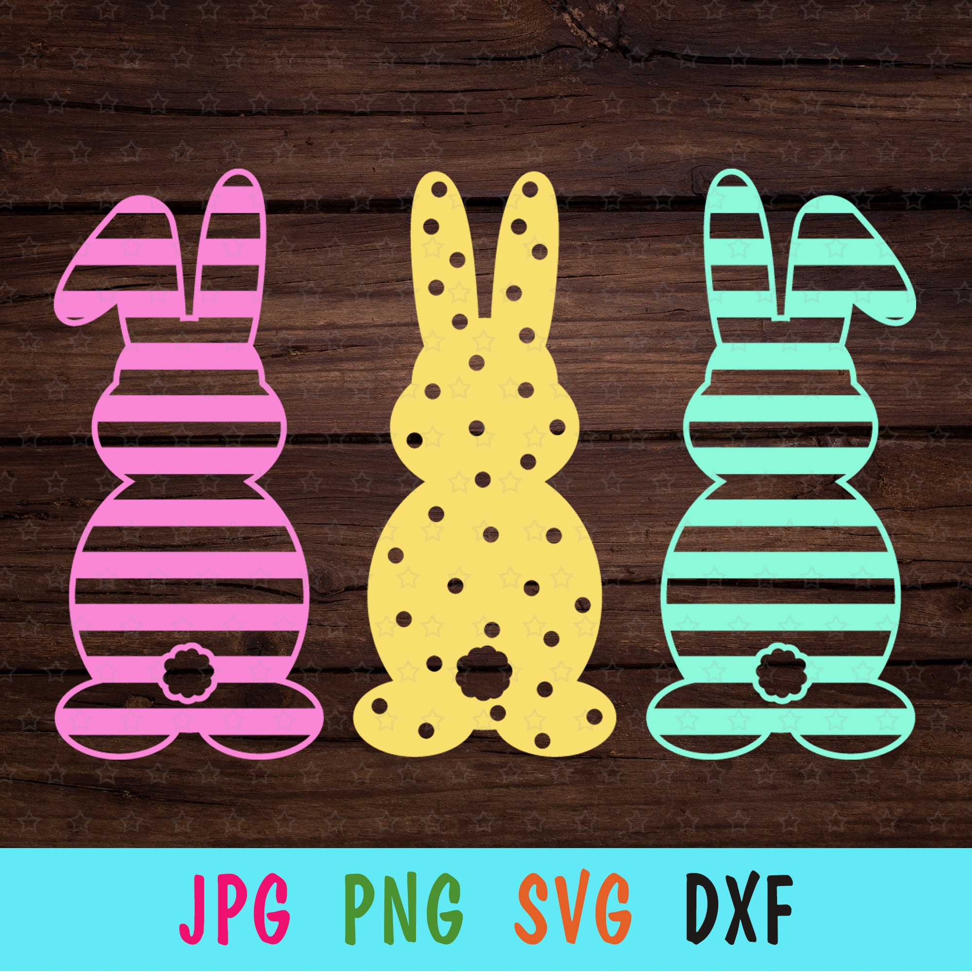 Easter Bunny SVG for Cricut Happy Easter Print for Tshirt Etsy