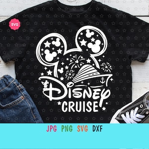 Mouse Cruise Svg para cricut, Cumpleaños niño viaje Svg, Crucero en barco Svg, Orejas de ratón Svg, Crucero de niño Svg, Cumpleaños Svg