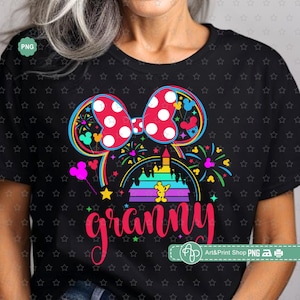 Mouse Granny Png, Birthday granny Png, Family vacation Png, Mouse mama Png, Trip to castle Png, Granny Png, Mouse Sublimation