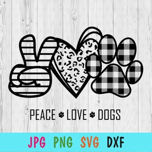 Free Free 124 Peace Love Paw Svg SVG PNG EPS DXF File