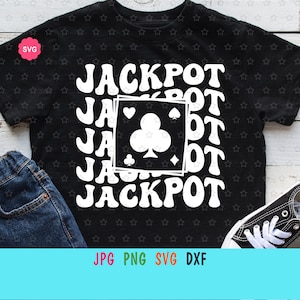 Jackpot Svg para cricut, Svg de cartas de cassino, Svg de cassino, Svg de viagem a Las Vegas, Svg de pôquer, Svg de jogos de azar