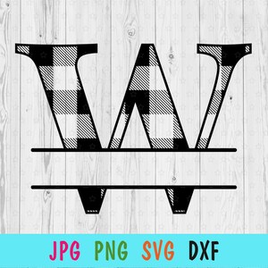 Split Monogram SVG for Cricut, Letter W Monogram Print for T-shirt ...