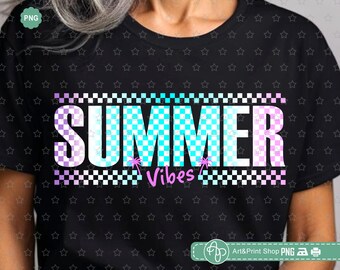 Retro Summer Vibes Png, Hello summer Png, Beach vibes Png, Summer Png, Summer shirt Png, Summer time Png