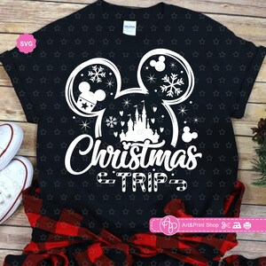 Christmas Trip Svg for cricut, Christmas shirt Svg, Mouse ears Svg, Christmas Svg, Christmas dad Svg