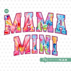 Mama Mini Png, Png floral paisley lumineux, rétro Mama Png, maman et moi Png, mini Png rétro, anniversaire mama Png
