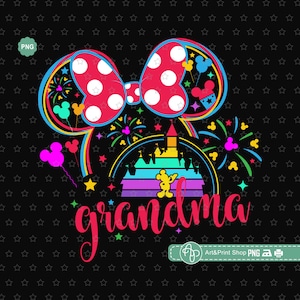 Abuela ratón Png, Cumpleaños abuela Png, Vacaciones familiares Png, Mamá ratón Png, Viaje al castillo Png, Abuela Png, Sublimación de ratón