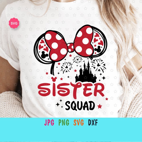 Mouse Sister Squad Svg for cricut, Sister Svg, Mouse sister Svg, Best sister ever Svg, Birthday sister Svg