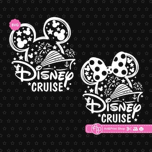 Paquete de crucero de ratón Svg para cricut, viaje de cumpleañero Svg, crucero en barco Svg, orejas de ratón Svg, crucero familiar Svg, cumpleañera Svg