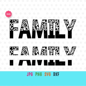 Family Leopard Bundle Svg for cricut, Family split Svg, Family Svg, Family sublimation Png, Family cheetah silhouette Svg