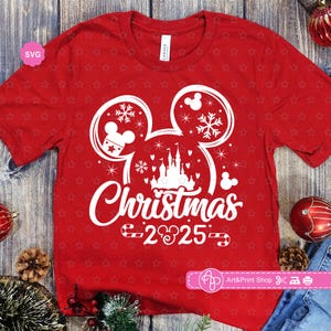 Mouse Christmas 2025 Svg for cricut, Christmas shirt Svg, Mouse ears Svg, Christmas Svg, Christmas dad Svg