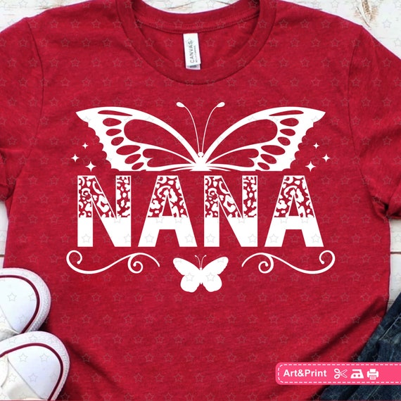 Butterfly Nana Leopard Svg for Cricut, Happy Mother's Day Svg