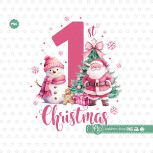 Mein 1. Weihnachten Png, Weihnachtsmädchen Png, Mein erstes Weihnachten Png, Weihnachtsbaum Png, Weihnachtsmann Png, Weihnachten Baby-Shirt Png
